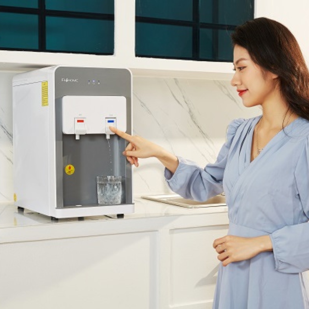 Máy Lọc Nước UF Tích Hợp Làm Nóng Lạnh Cao Cấp FujiHome WP507C, làm lạnh nhanh bằng máy nén, 4 cấp lọc với màng lọc UF