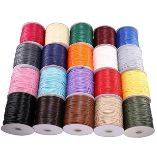 Cuộn dây sáp ST.KUNKKA cotton bện 0.5-0.8mm 10m xỏ hạt làm trang sức DIY phong cách Hàn Quốc