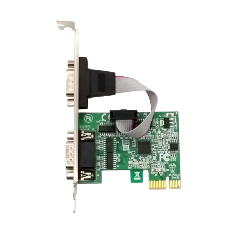 [CH *] Thẻ PCIE sang 2 Serial DB9 RS232 COM PCI-E PCI cho xe chuyển đổi mở rộng Express