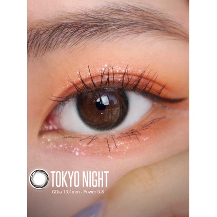 Lens đen có cận dành cho mắt nhạy cảm TOKYO NIGHT  Hàn Quốc ( Giảm giá 35k khách hàng mới )