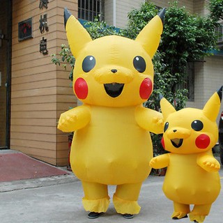 Trang phục Pikachu chống nước cho trẻ em với khả năng lưu trữ dễ dàng và lạm phát không khí liên tục