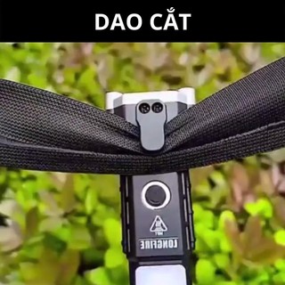 Đèn pin siêu sáng - Búa đèn pin Led 4 Trong 1 đa chức năng búa thoát hiểm khẩn cấp, sạc điện thoại.. chống nước