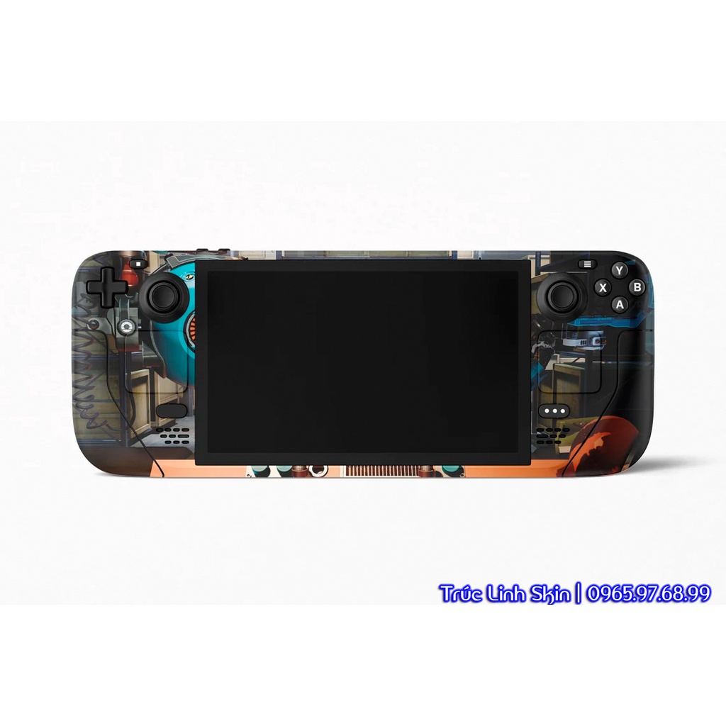 Skin decal dán Steam Deck mẫu Gaming Valve (dễ dán, đã cắt sẵn chuẩn theo khuôn máy)