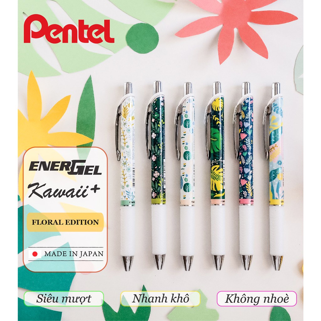 Ảnh Bút Gel Pentel Energel Kawaii BLN75KW 0.5mm Nhanh Khô 3