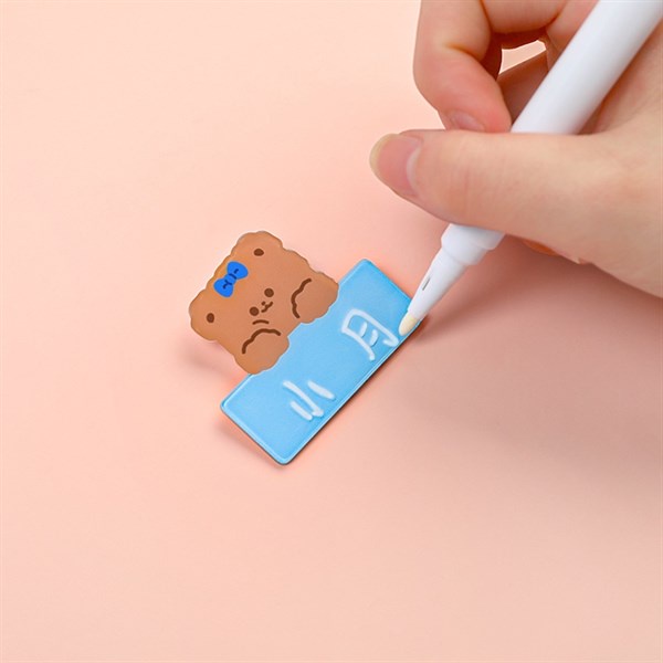 3 Pin Cài Động Vật Tag Chữ Nhật 4,2*4,8Cm