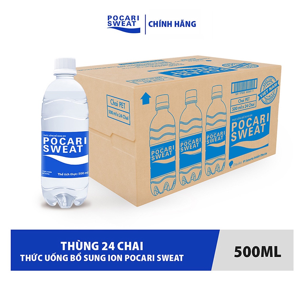 Nước Khoáng POCARI 500ml Thùng 24 Chai | Shopee Việt Nam