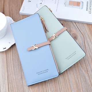 Ví bóp nữ cầm tay dài cao cấp đẹp phong cách Hàn Quốc khóa cài chú thỏ dễ thương nhiều ngăn đựng tiện dụng HANASO VD002