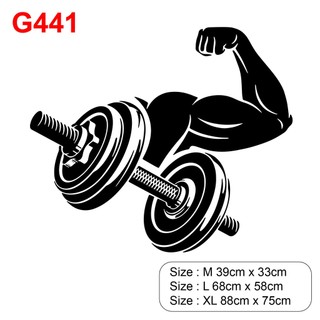 Decal dán trang trí phòng GYM, tăng động lực cho khách hàng, doanh thu đột phá, tạo điểm nhấn cho phòng gym P12
