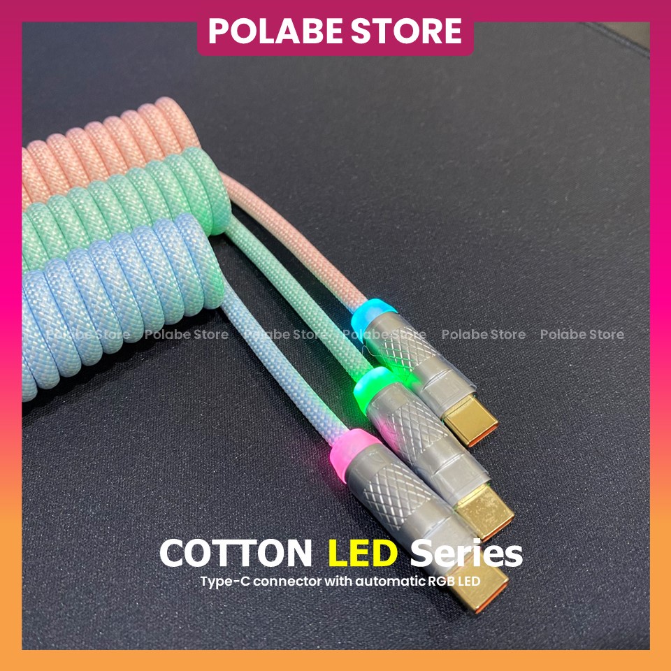 Dây cáp Custom bàn phím cơ Type-C, dây dù cao cấp, trục kết nối GX12, custom cable đầu cắm USB kim loại - Polabe Store | BigBuy360 - bigbuy360.vn