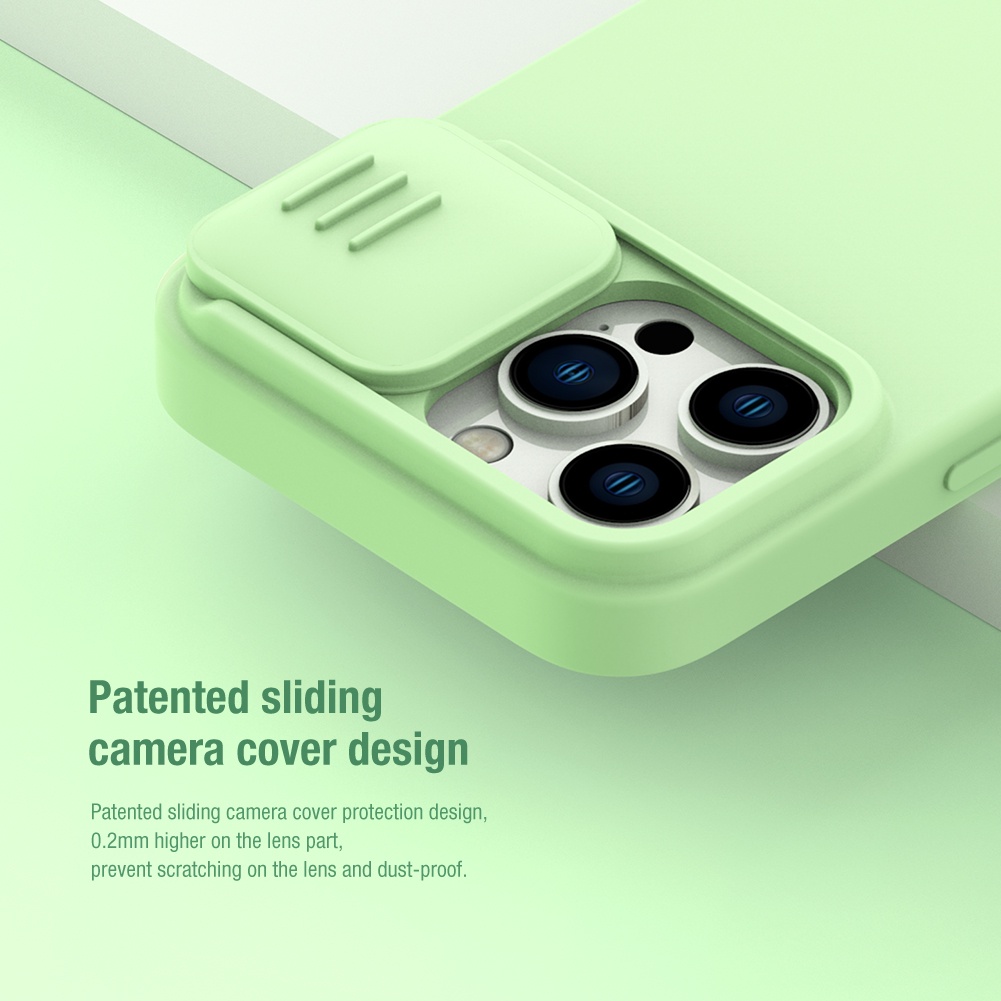 Nillkin Cho iPhone 14 Pro Max / iPhone 13 / iPhone14 Plus CamShield Silky Silicone Từ Tính Bảo Vệ Ống Kính Máy Ảnh Trượt Vỏ Điện Thoại Ốp Lưng Vỏ Tương Thích