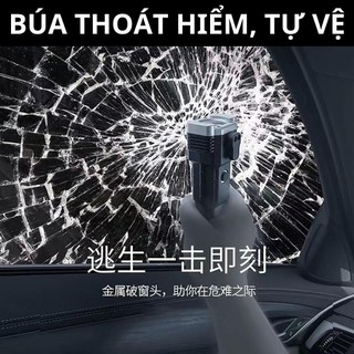 Đèn pin siêu sáng - Búa đèn pin Led 4 Trong 1 đa chức năng búa thoát hiểm khẩn cấp, sạc điện thoại.. chống nước