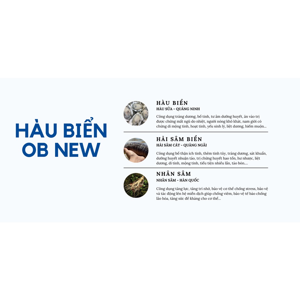 Ảnh Tinh Chất Hàu Biển Ob New GrowGreenAz Bổ Sung Nhân Sâm, Hải Sâm-Tăng Cường Sinh Lý, Bổ Tinh Trùng Oyster plus 2