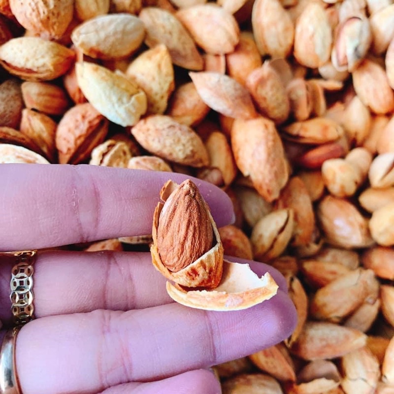 Hạnh Nhân Vỏ Rang Bơ Mỹ - hộp 400gr