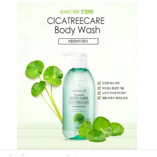 Sữa Tắm rau má Around Me Chăm Sóc Da Mụn Nhạy Cảm Welcos around me body care cicatreecare 500ml