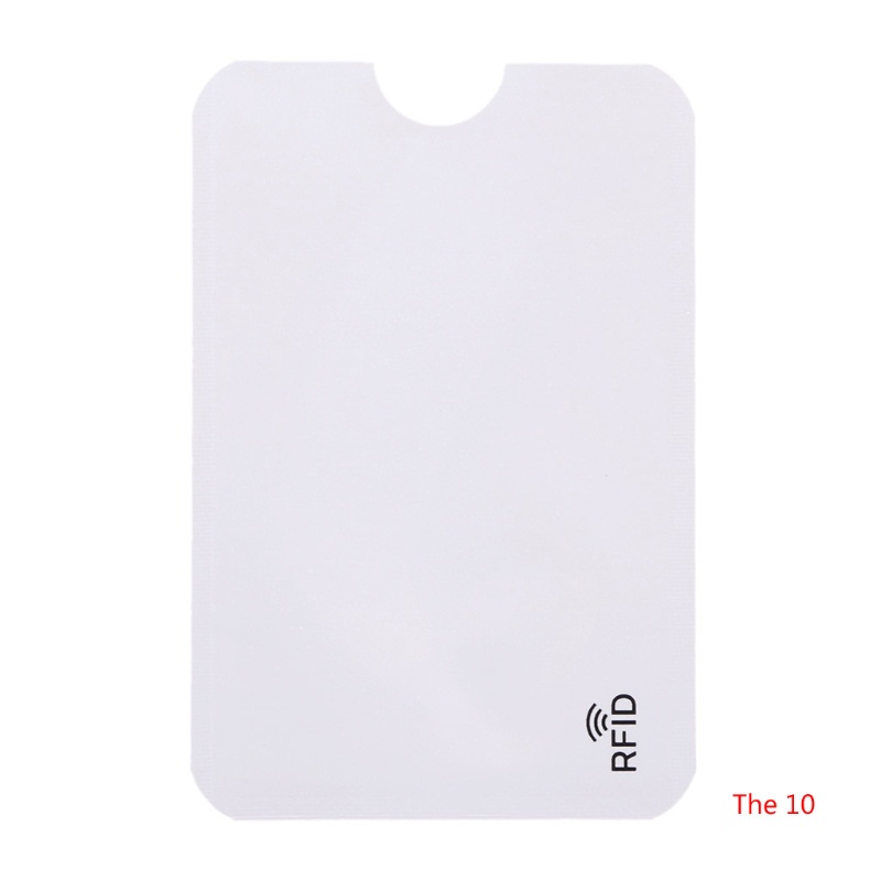 VIC 10 CÁI Bảo vệ thẻ tín dụng Tay áo an toàn RFID Chặn ID Giá đỡ lá chắn