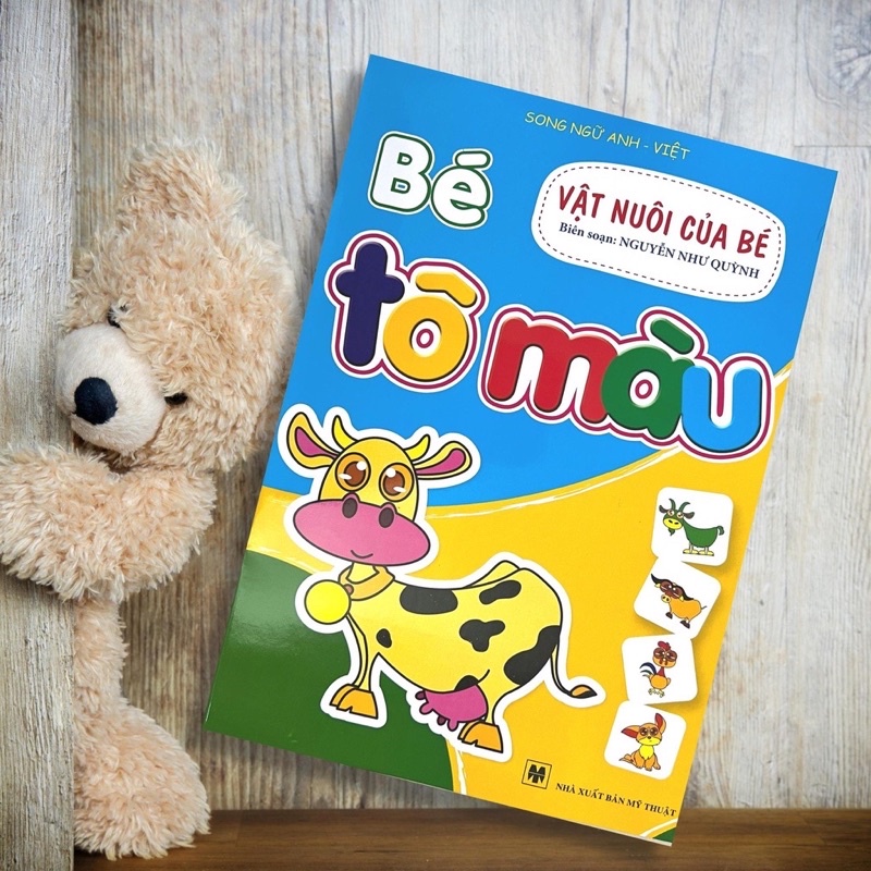 Ảnh Sách - Bé Tô Màu (Bộ 10 Cuốn Dành Cho Trẻ 3-6 Tuổi Song Ngữ Việt Anh) 2