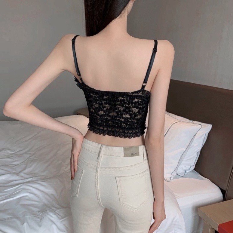 Áo bra nữ ren hoa màu đẹp không gọng sexy kiểu công chúa 118