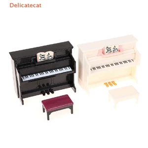 Đàn Piano Nhựa Mini Tỉ Lệ 1 / 12 Trang Trí Nhà Búp Bê