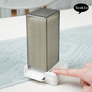 Hộp Đựng Bông Tẩy Trang Bằng Nhựa Hình Chữ Nhật Chống Bụi Có Thể Tái Sử Dụng