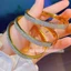 Vòng tay titan không gỉ mạ vàng 18k thiết kế 3 hàng đá lấp lánh thời trang sang trọng dành cho nữ
