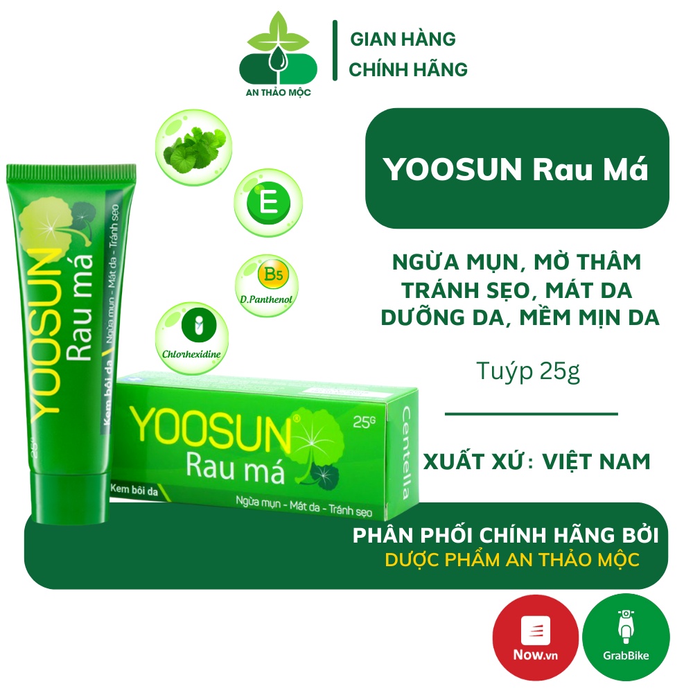 Yoosun rau má ngừa mụn mẩn ngứa rôm sảy làm mát da giảm hăm dịu vết côn trùng đốt tránh sẹo cho bé