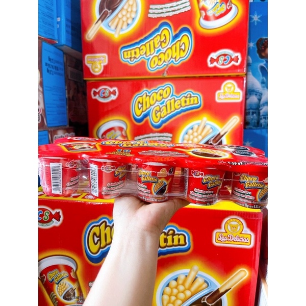 [10 hũ] BÁNH QUE CHẤM SOCOLA CHOCO - GIAO MÃ NGẪU NHIÊN