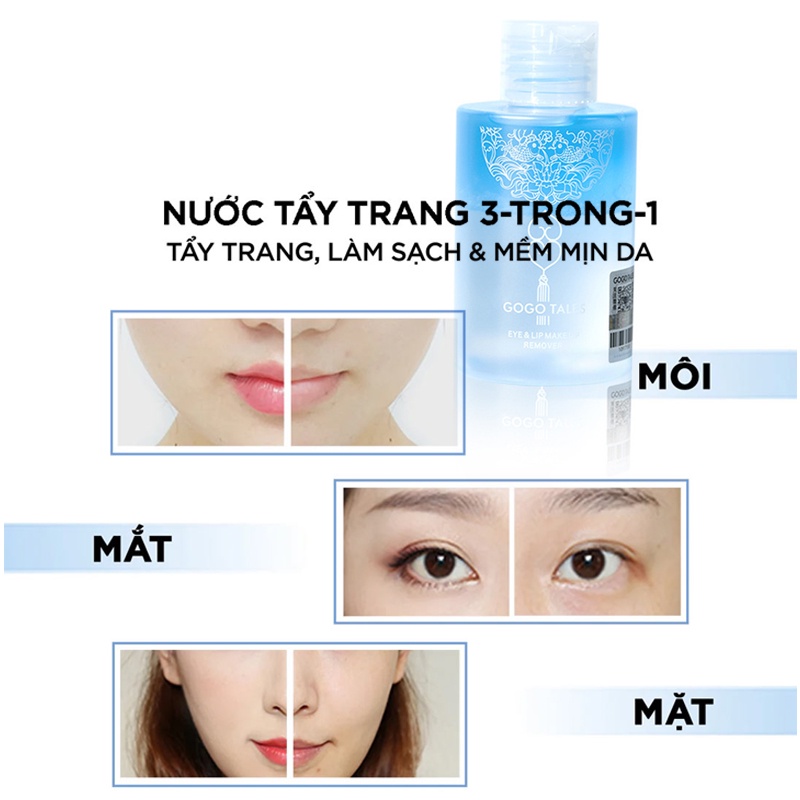 Nước tẩy trang BLUEPRESS, da dầu, nhạy cảm, làm tươi mát, dưỡng ẩm, giữ ẩm, làm sạch sâu, mắt, lông mi, mặt, môi, 300ML.