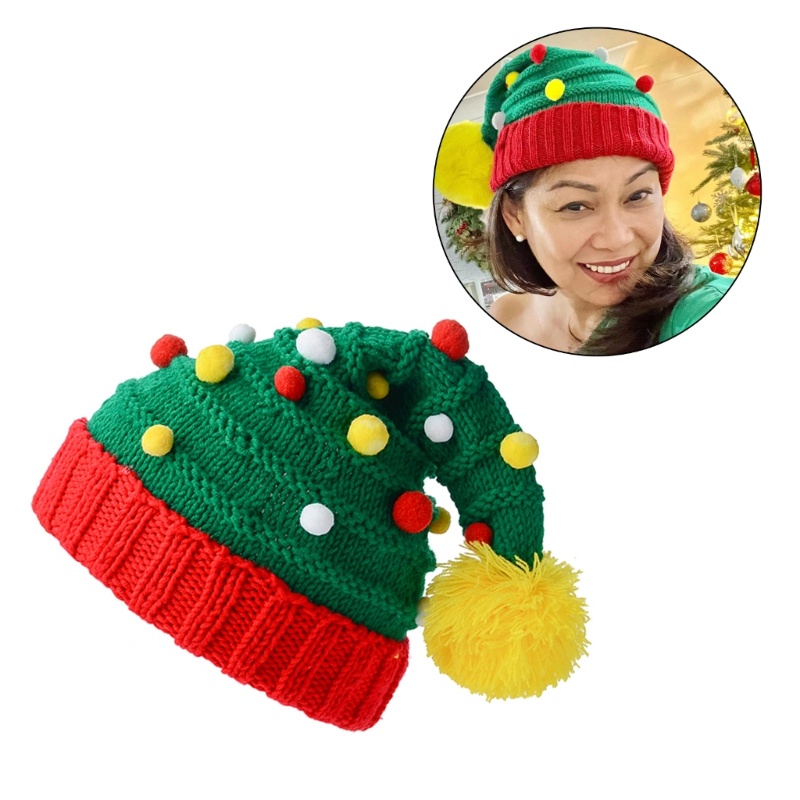 Bầu trời dành cho người lớn mũ ông già noel dày mũ thoải mái màu đỏ truyền thống màu xanh lá cây sang trọng giáng sinh mũ ông già noel cho quà tặng năm mới