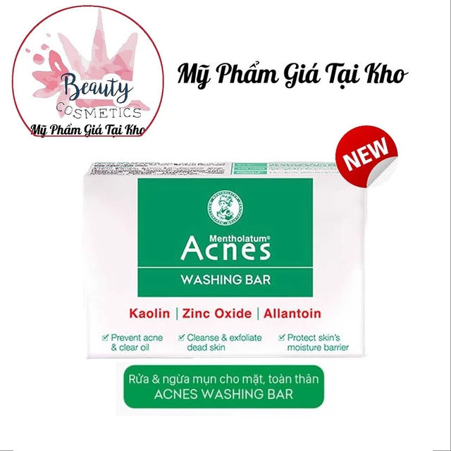 Xà Phòng Kháng Khuẩn Và Rửa Mặt Ngăn Ngừa Mụn Acnes - Acnes Washing Bar (75g)
