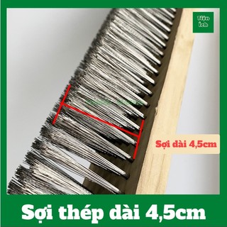 Chổi sắt cầm tay không rỉ chà rửa vệ sinh rong rêu ố vàng nền sân vườn ...