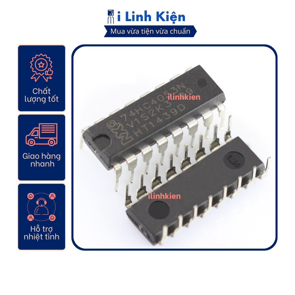 Ic chức năng 74HC4053 DIP-16 chính hãng TI chất lượng tốt | Shopee Việt Nam