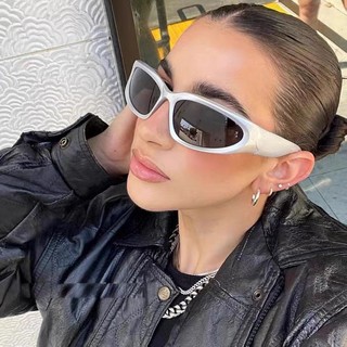 2022 Ins Xu Hướng Thời Trang Hip Hop Chụp Đường Phố Kính Mát Phù Hợp Với Thiết Kế Thương Hiệu Gương Thể Thao Sang Trọng Vintage Unisex Kính Chống Nắng Nam Lái Xe Đi Xe Kính Mắt