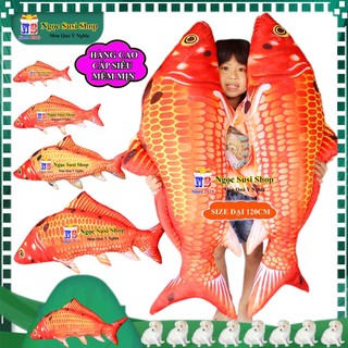 THÚ NHỒI BÔNG CÁ CHÉP RẤT DÀI SIÊU TO DỄ THƯƠNG ÔM NGỦ - GẤU BÔNG HÌNH CON CÁ CHÉP SIÊU CƯNG