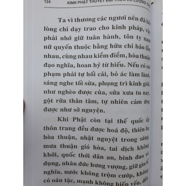 Ảnh Sách - Phật Thuyết Đại Thừa Vô Lượng Thọ Trang Nghiêm Thanh Tịnh Bình Đẳng Giác Kinh - Bìa da bọc nilon 1