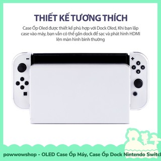 [Sẵn VN - Hỏa Tốc] Oled/V1/V2 Case Ốp Máy, Case Ốp Dock Trong Suốt Nhiều Màu Crystal Dành Cho Nintendo Switch