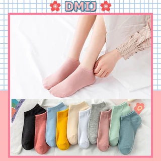 Tất nữ cổ thấp màu đơn giản nhiều mẫu đáng yêu