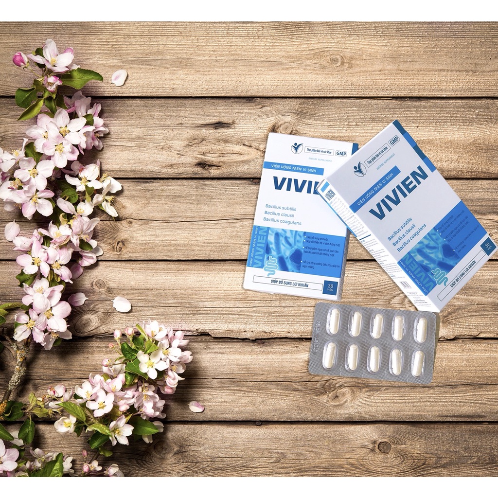Vivien - Viên uống men vi sinh, bổ sung lợi khuẩn, hạn chế tiêu chảy ...