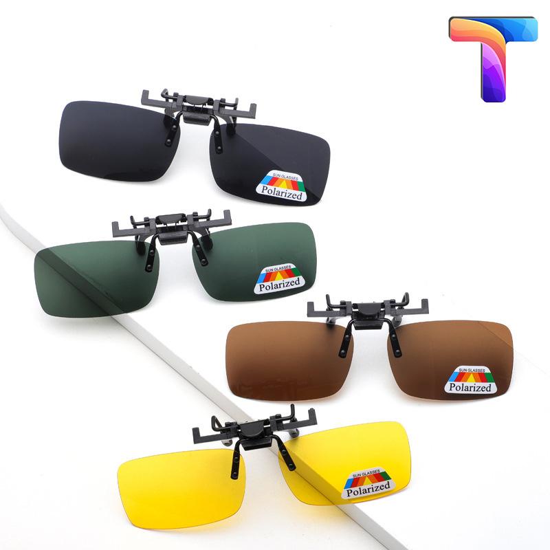 Kẹp kính râm vuông phân cực Polarized [ Tặng kèm hộp - có sẵn ...