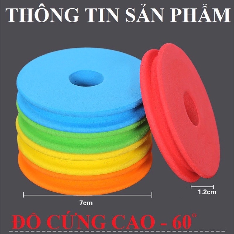 (Combo 10c)Cuộn xốp quấn trục săn hàng 4.5cm_7cm_10cm.👉Tặng kèm ghim theo số phao!, mua 10 tặng 1 xốp