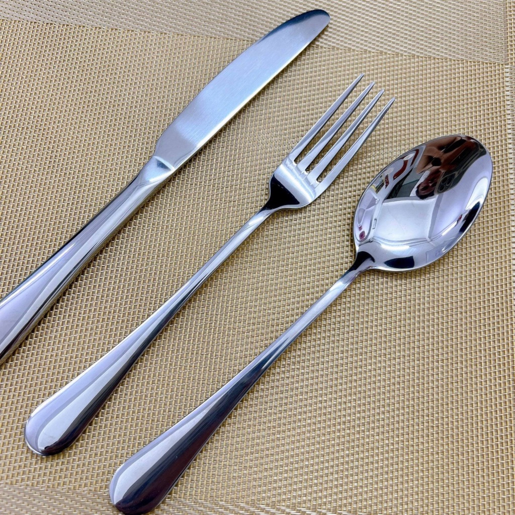 Bộ Dao nĩa muỗng ăn bít tết,thiết kế sang trọng sáng bóng Inox CAO CẤP