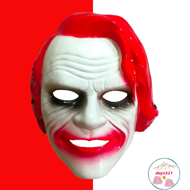 HALLOWEEN MẶT NẠ TRẮNG - MẶT NẠ MÀU HALOWEEN chú hề màu đỏ hacker ...