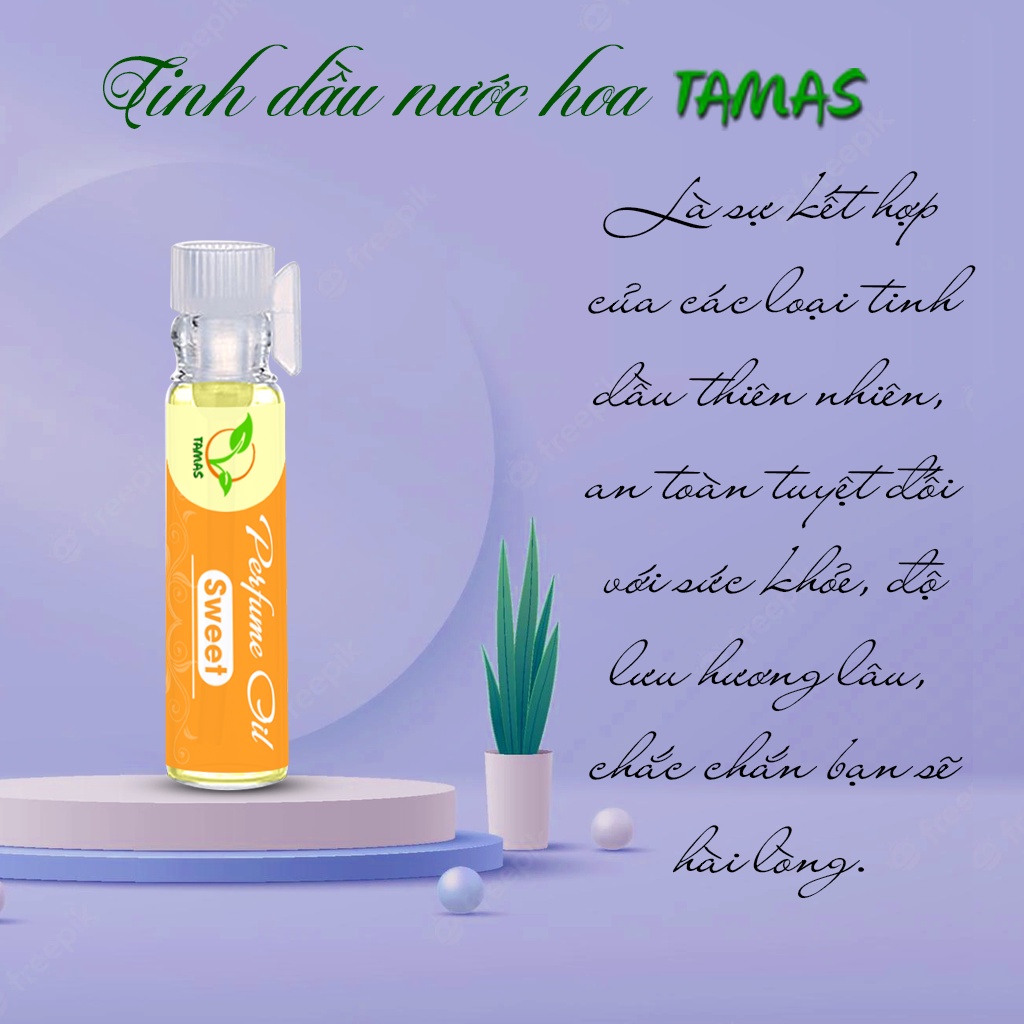 Ảnh Tinh dầu nước hoa Perfume Oil Sweet TAMAS hương thơm ngọt ngào quyến rũ, lưu hương lâu 2
