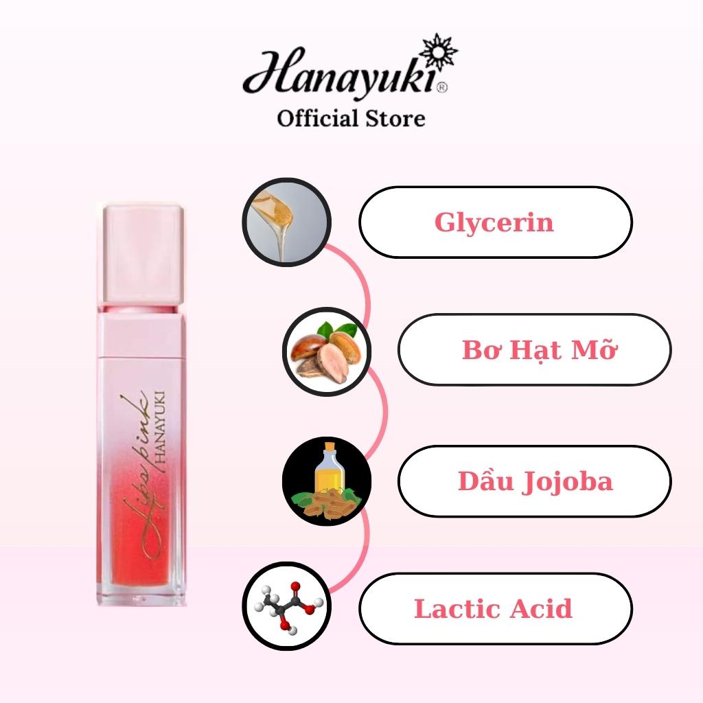 Ảnh Son Dưỡng Hồng Môi Lips Pink Hanayuki Mờ Thâm Căng Mọng Hanayuki Chính Hãng 2