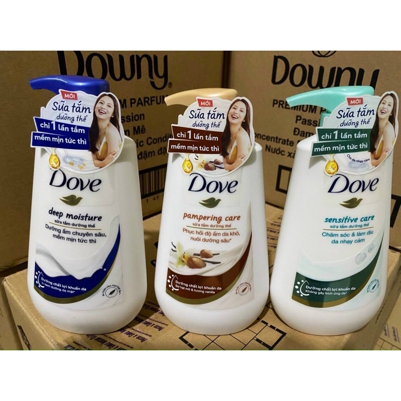 (mới) Sữa Tắm Dưỡng Thể Dove 500g / 900ml