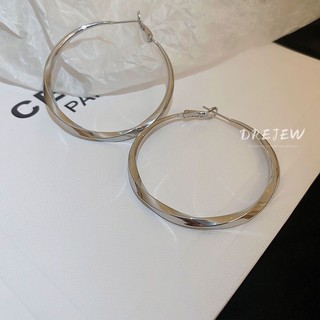 DREJEW Khuyên Tai Vòng Xoắn Phong Cách Âu Mỹ Mới Cho Nữ
