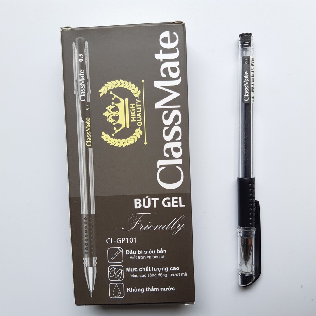 Bút Gel CLASSMATE Cho Học Sinh, Viết Gel Mực Nước Ngòi 0.5mm 4 Màu Xanh ...