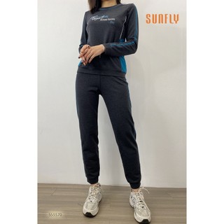 BỘ THỂ THAO SUNFLY CHẤT COTTON  DA CÁ ÁO DÀI QUẦN DÀI SS5570