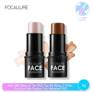 Kem Bắt Sáng và Tạo Khối Tạo Độ Bóng 3 Chiều Cho Khuôn Mặt Focallure Face Highlighter FA01