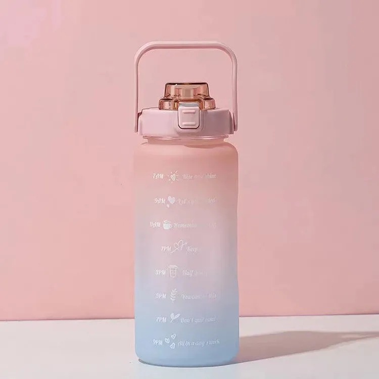 Bình nước 2 lít Dễ Thương Căn Lượng Nước Và Thời Gian Nhắc Uống Nước