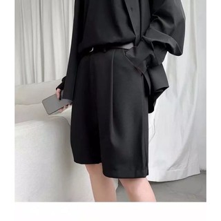 Quần Short Tây Nam Nữ Âu Phong Cách Hàn Quốc, Lưng Thun Thoải Mái  From Dáng Trẻ Trung (kèm ảnh thật)